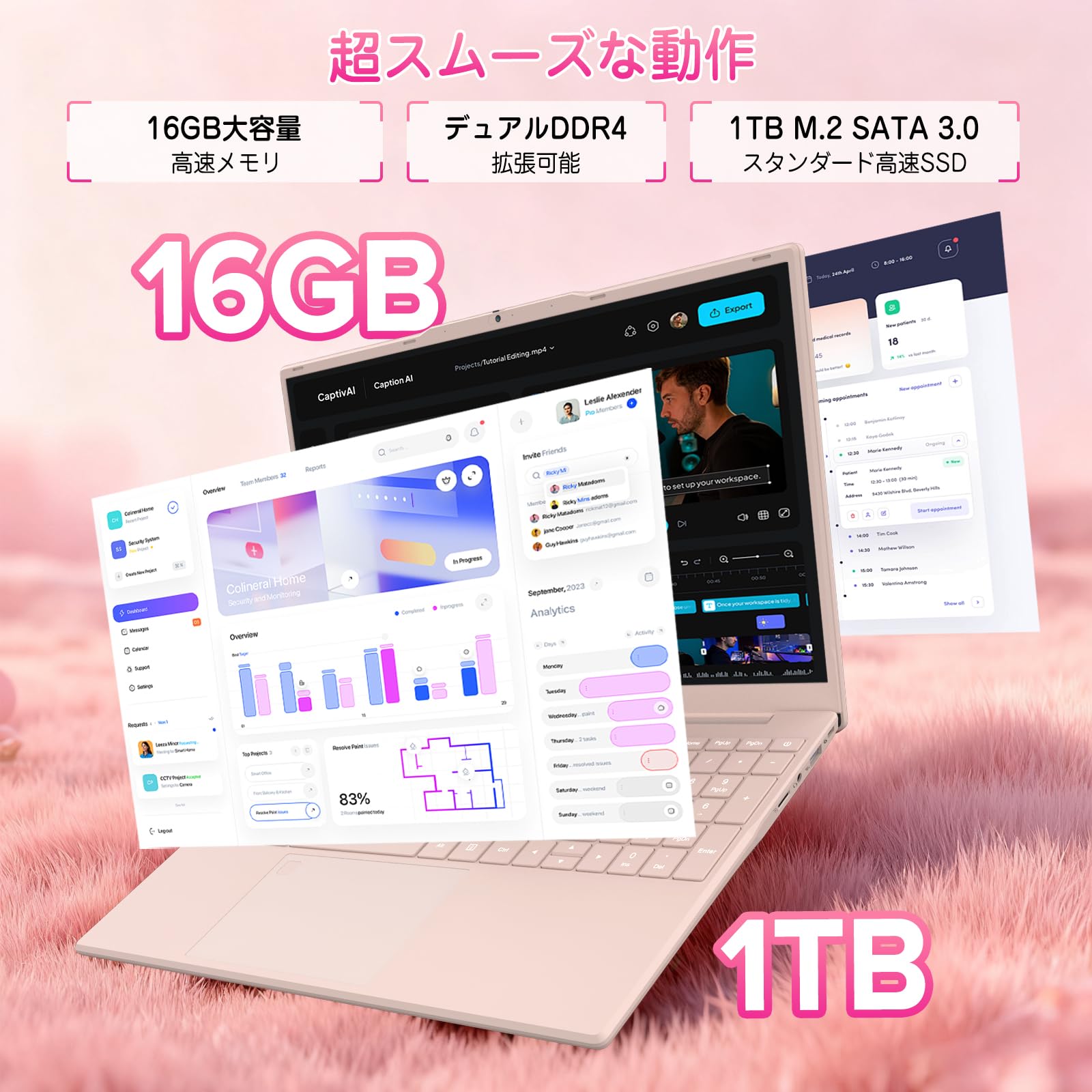 Amazon.co.jp: ノートパソコン MS Ofiice 365 搭載 N5100 4C4T 15.6